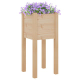 Garden Planter 31x31x70 cm Solid Pinewood - Side View