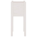 Garden Planters 2 pcs White 31x31x70 cm Solid Pinewood