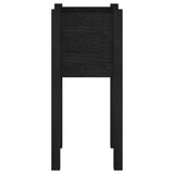 Garden Planters 2 pcs Black 31x31x70 cm Solid Pinewood - 45-Degree Angle