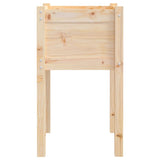 Garden Planter 40x40x70 cm Solid Pinewood - Top-Down View