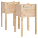 Garden Planters 2 pcs 40x40x70 cm Solid Pinewood