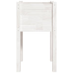 Garden Planter White 40x40x70 cm Solid Pinewood
