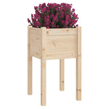 Garden Planter 50x50x70 cm Solid Pinewood - Side View