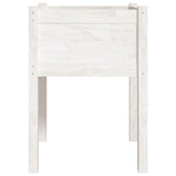Garden Planter White 50x50x70 cm Solid Pinewood
