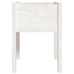 Garden Planter White 50x50x70 cm Solid Pinewood