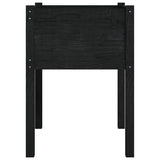 Garden Planter Black 50x50x70 cm Solid Pinewood