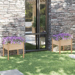 Garden Planters 2 pcs 70x70x70 cm Solid Pinewood