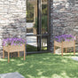Garden Planters 2 pcs 70x70x70 cm Solid Pinewood