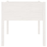 Garden Planter White 70x70x70 cm Solid Pinewood