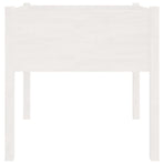 Garden Planter White 70x70x70 cm Solid Pinewood