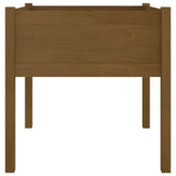 Garden Planter Honey Brown 70x70x70 cm Solid Pinewood
