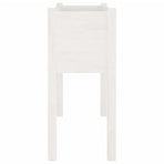 Garden Planter White 70x31x70 cm Solid Pinewood