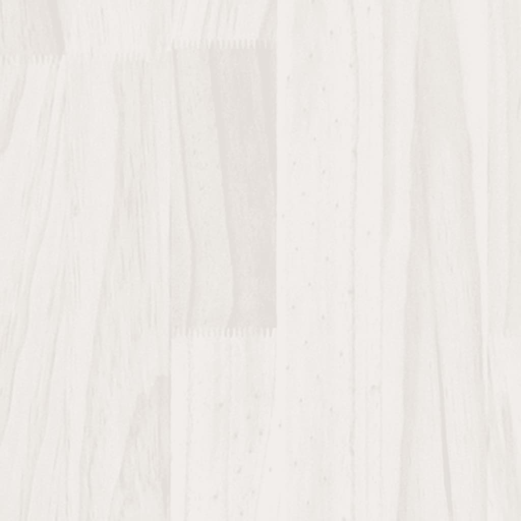 Garden Planter White 70x31x70 cm Solid Pinewood