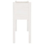Garden Planters 2 pcs White 70x31x70 cm Solid Pinewood