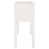 Garden Planters 2 pcs White 70x31x70 cm Solid Pinewood - 45-Degree Angle