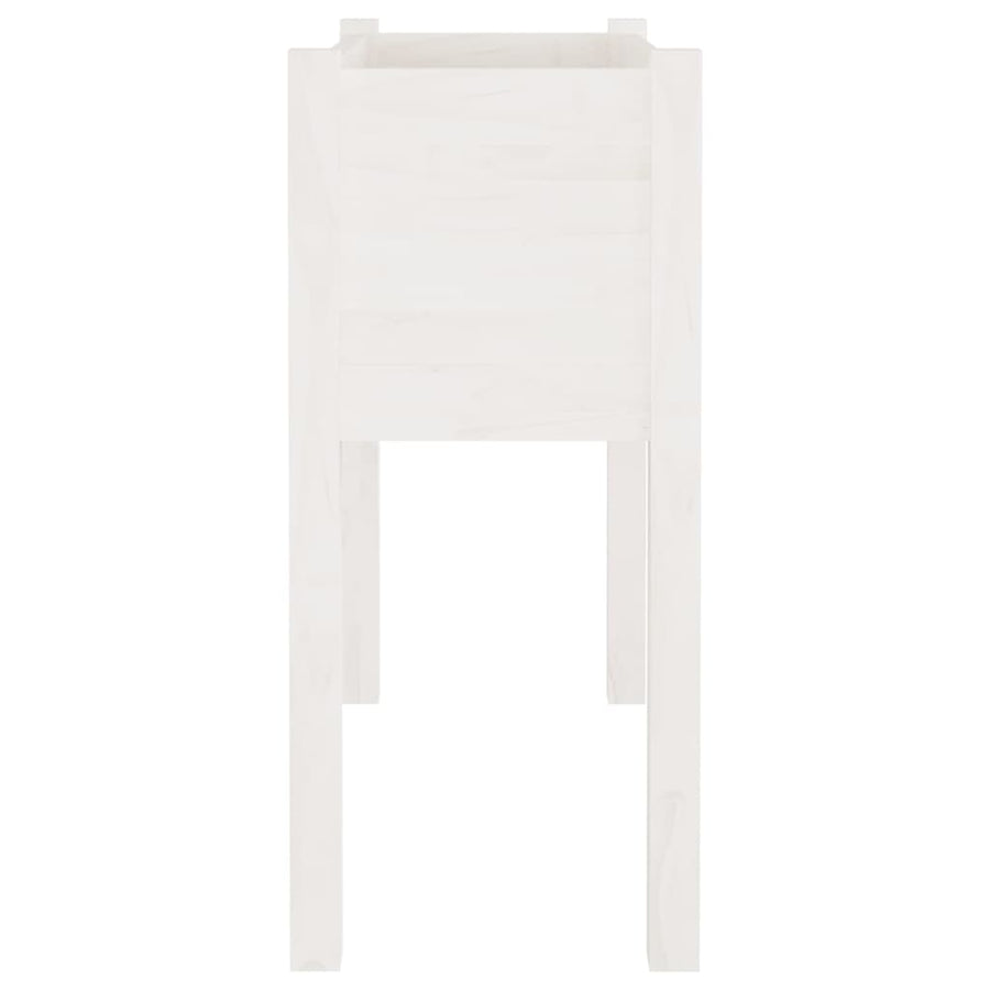 Garden Planters 2 pcs White 70x31x70 cm Solid Pinewood