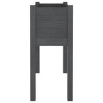 Garden Planters 2 pcs Grey 70x31x70 cm Solid Pinewood