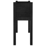 Garden Planter Black 70x31x70 cm Solid Pinewood