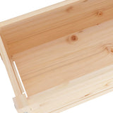 Garden Planters 2 pcs 110x31x70 cm Solid Pinewood - Close-Up Angle