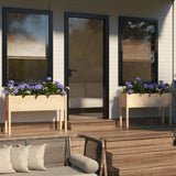 Garden Planters 2 pcs 110x31x70 cm Solid Pinewood