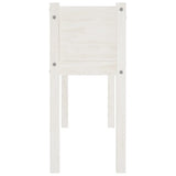 Garden Planter White 110x31x70 cm Solid Pinewood