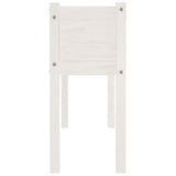 Garden Planters 2 pcs White 110x31x70 cm Solid Pinewood - Rear View