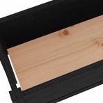 Garden Planters 2 pcs Black 110x31x70 cm Solid Pinewood