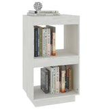 Book Cabinet White 40x35x71 cm Solid Pinewood - Top-Down View