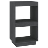 Book Cabinet Grey 40x35x71 cm Solid Pinewood