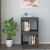 Book Cabinet Grey 40x35x71 cm Solid Pinewood - Side View