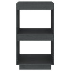 Book Cabinet Grey 40x35x71 cm Solid Pinewood