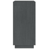 Book Cabinet Grey 40x35x71 cm Solid Pinewood