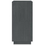 Book Cabinet Grey 40x35x71 cm Solid Pinewood