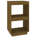 Book Cabinet Honey Brown 40x35x71 cm Solid Pinewood - Front View