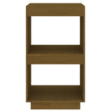 Book Cabinet Honey Brown 40x35x71 cm Solid Pinewood - 45-Degree Angle