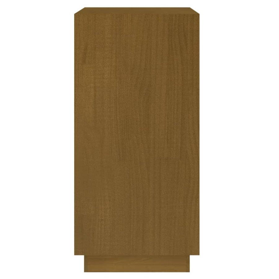 Book Cabinet Honey Brown 40x35x71 cm Solid Pinewood