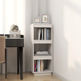 Book Cabinet/Room Divider White 40x35x103 cm Solid Pinewood - Side View