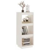 Book Cabinet/Room Divider White 40x35x103 cm Solid Pinewood - Top-Down View