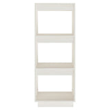 Book Cabinet/Room Divider White 40x35x103 cm Solid Pinewood
