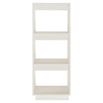 Book Cabinet/Room Divider White 40x35x103 cm Solid Pinewood