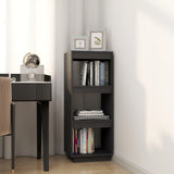Book Cabinet/Room Divider Grey 40x35x103 cm Solid Pinewood - Side View