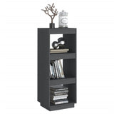 Book Cabinet/Room Divider Grey 40x35x103 cm Solid Pinewood - Top-Down View