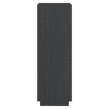 Book Cabinet/Room Divider Grey 40x35x103 cm Solid Pinewood