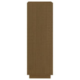 Book Cabinet/Room Divider Honey Brown Solid Pinewood