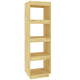 Book Cabinet/Room Divider 40x35x135 cm Solid Pinewood - Front View