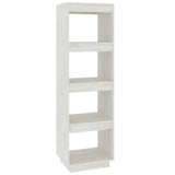 Book Cabinet/Room Divider White 40x35x135 cm Solid Pinewood