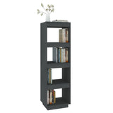 Book Cabinet/Room Divider Grey 40x35x135 cm Solid Pinewood - Top-Down View
