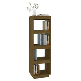 Book Cabinet/Room Divider Honey Brown 40x35x135 cm Solid Pinewood - Top-Down View