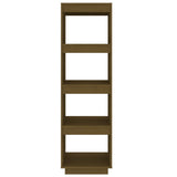Book Cabinet/Room Divider Honey Brown 40x35x135 cm Solid Pinewood