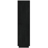 Book Cabinet/Room Divider Black 40x35x135 cm Solid Pinewood